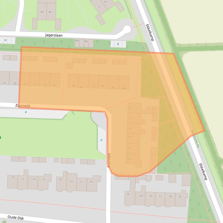 Kaart van postcodegebied 9471LL.