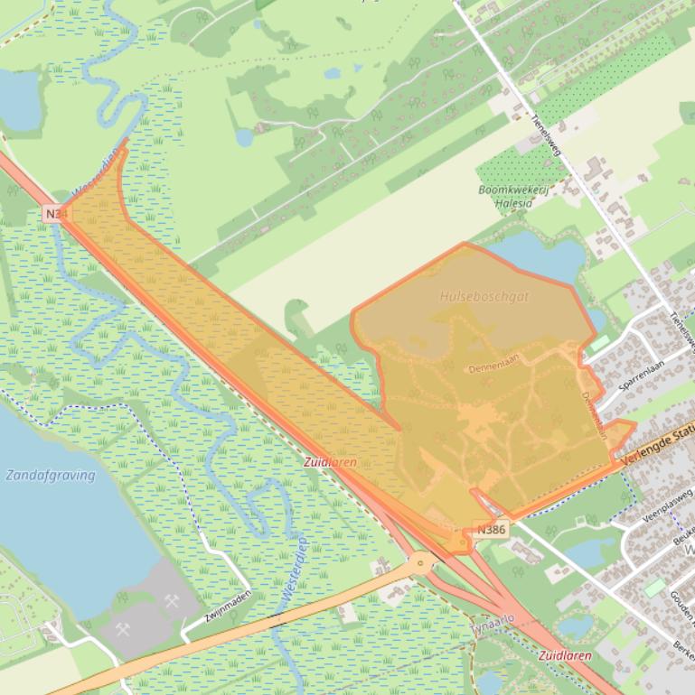 Kaart van postcodegebied 9471PH.