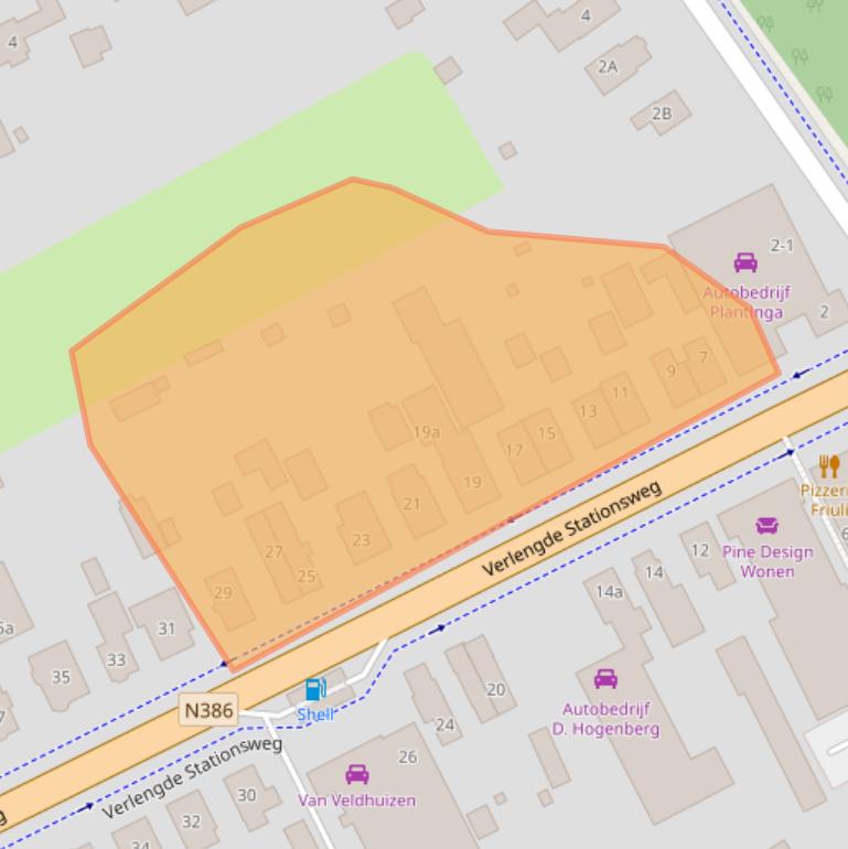 Kaart van postcodegebied 9471PJ.