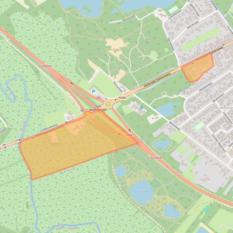 Kaart van postcodegebied 9471PM.