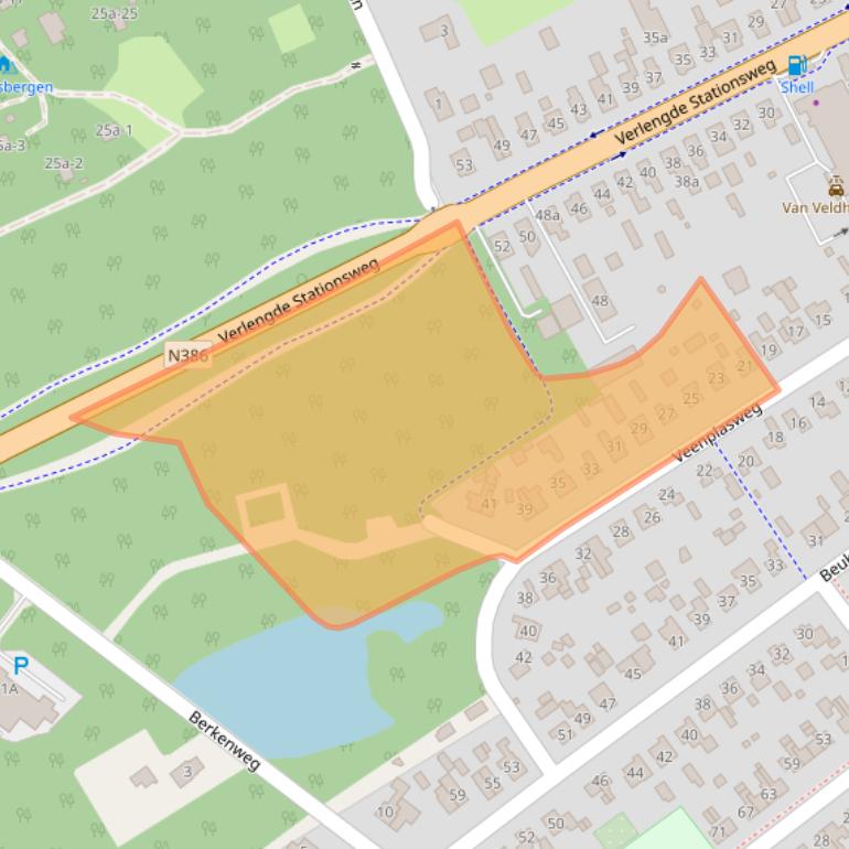 Kaart van postcodegebied 9471RB.