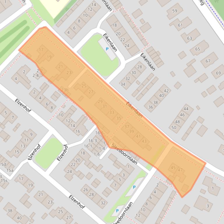 Kaart van postcodegebied 9471RP.