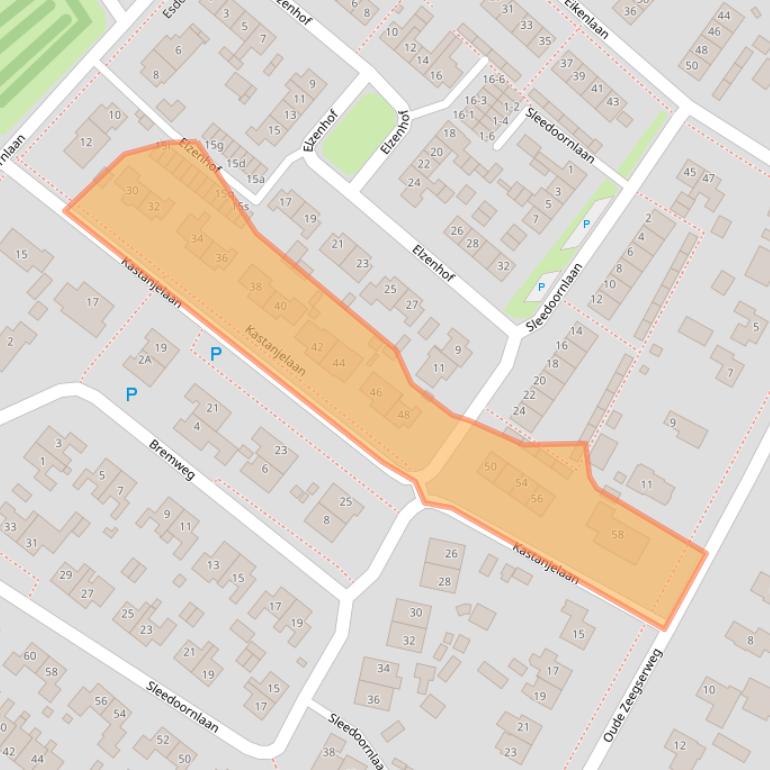 Kaart van postcodegebied 9471RZ.