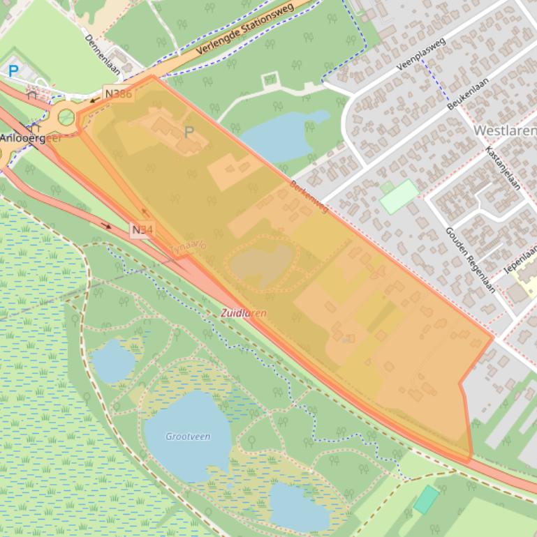 Kaart van postcodegebied 9471VA.