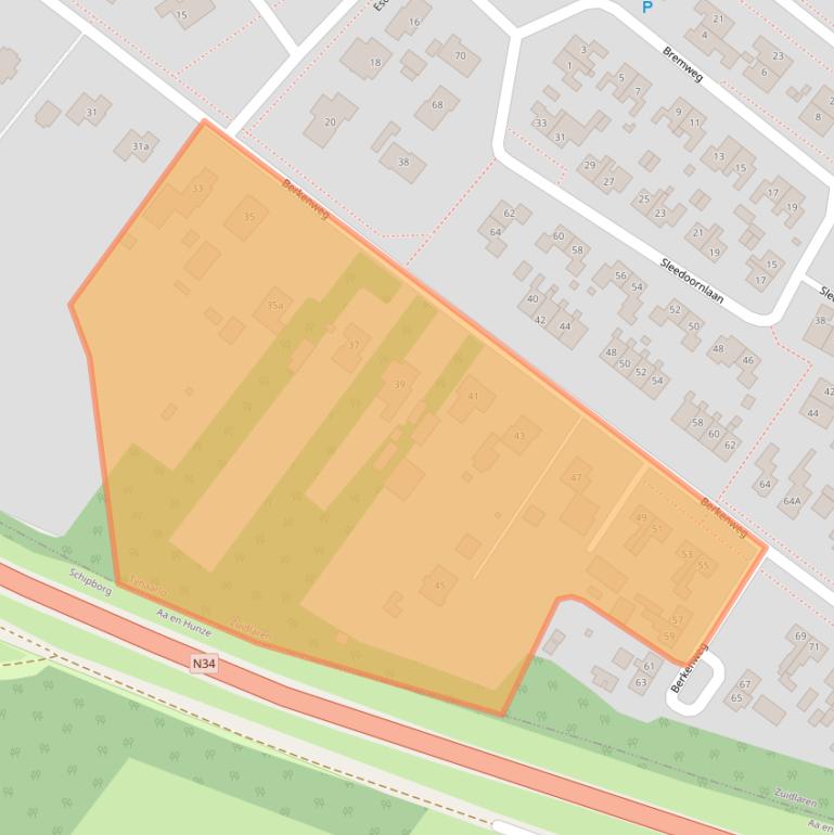 Kaart van postcodegebied 9471VB.