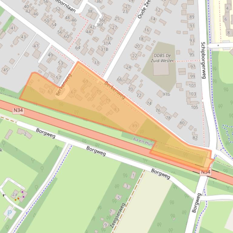 Kaart van postcodegebied 9471VC.