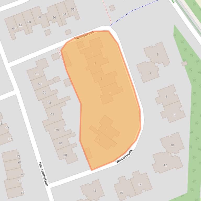 Kaart van postcodegebied 9472RC.