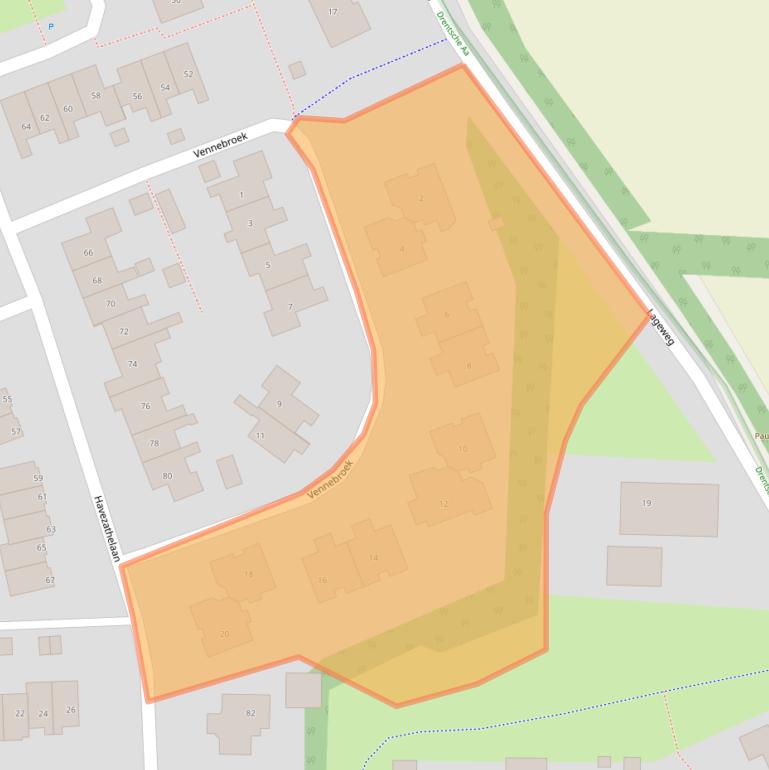 Kaart van postcodegebied 9472RD.