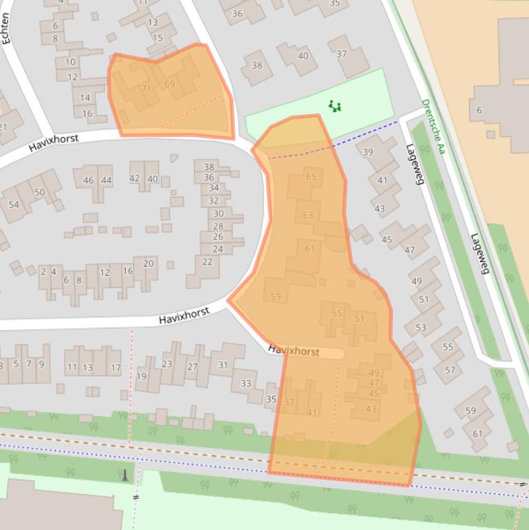 Kaart van postcodegebied 9472RS.