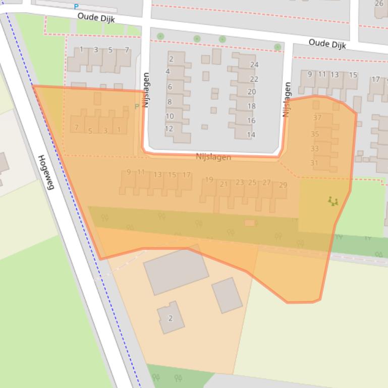 Kaart van postcodegebied 9472SE.