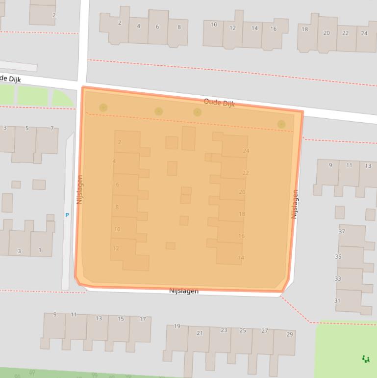 Kaart van postcodegebied 9472SG.