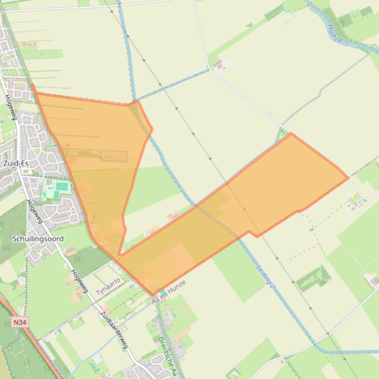 Kaart van postcodegebied 9472TE.