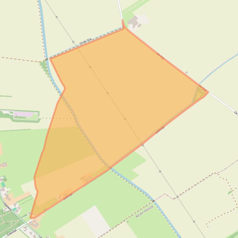 Kaart van postcodegebied 9472TG.