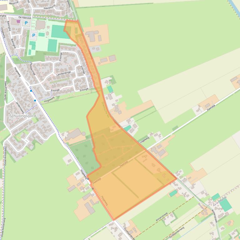 Kaart van postcodegebied 9472TK.