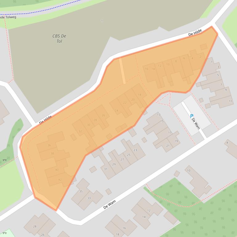 Kaart van postcodegebied 9472WB.