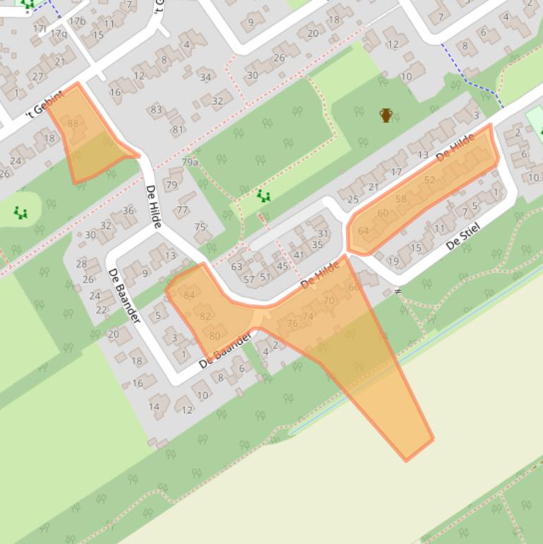 Kaart van postcodegebied 9472WG.