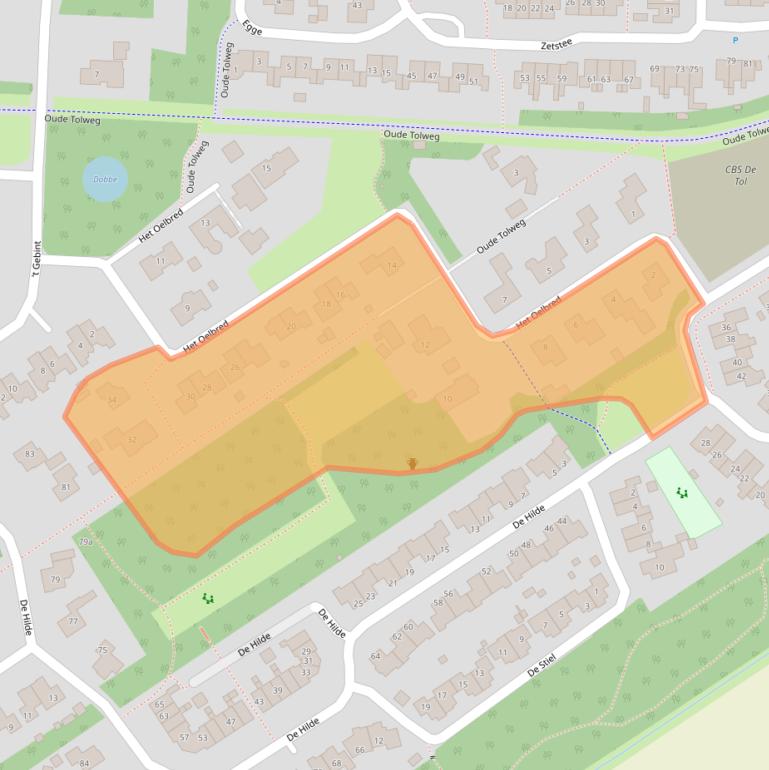 Kaart van postcodegebied 9472WJ.