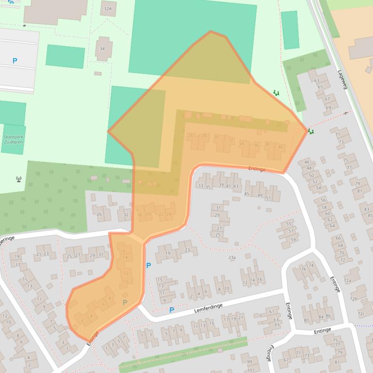 Kaart van postcodegebied 9472XK.