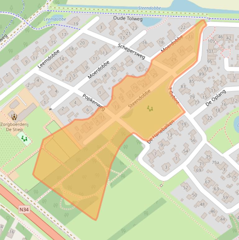 Kaart van postcodegebied 9472ZL.