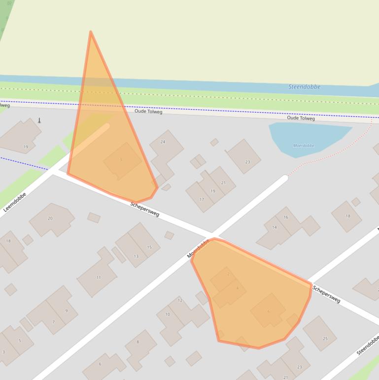 Kaart van postcodegebied 9472ZM.