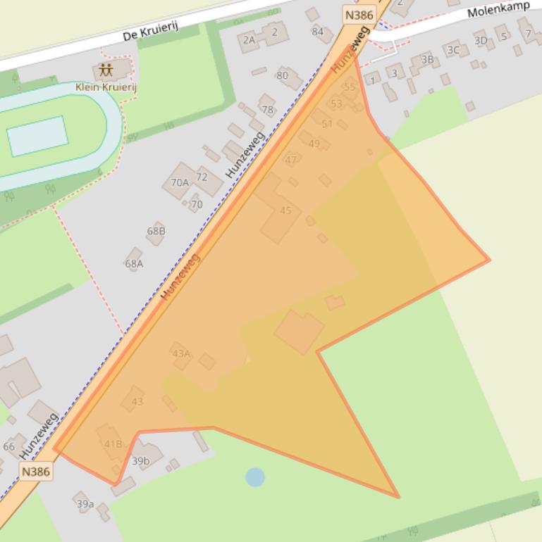 Kaart van postcodegebied 9473TC.