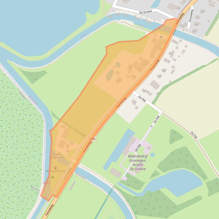 Kaart van postcodegebied 9473TE.