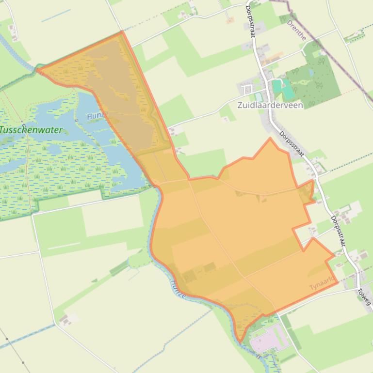 Kaart van postcodegebied 9474TG.