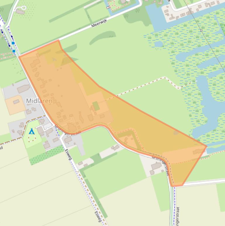 Kaart van postcodegebied 9475PA.