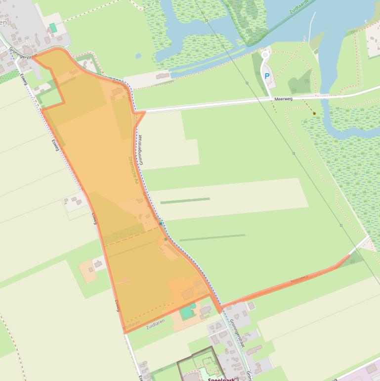 Kaart van postcodegebied 9475PB.