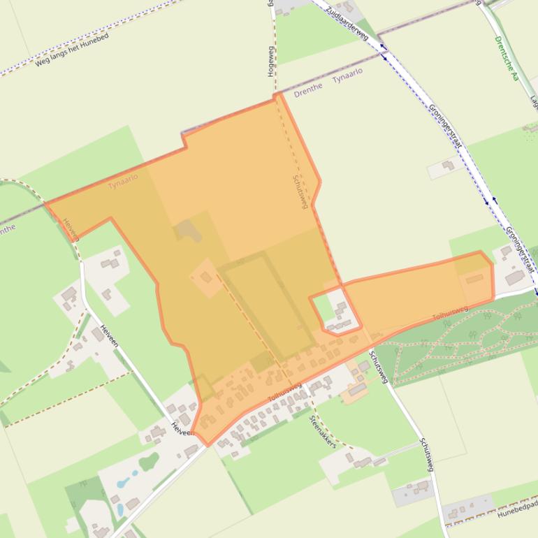 Kaart van postcodegebied 9475PD.