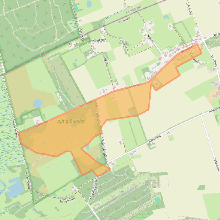 Kaart van postcodegebied 9475PG.