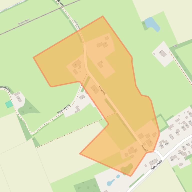 Kaart van postcodegebied 9475PH.