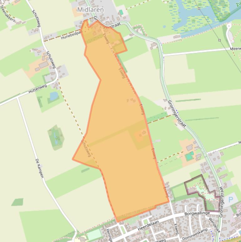 Kaart van postcodegebied 9475TM.