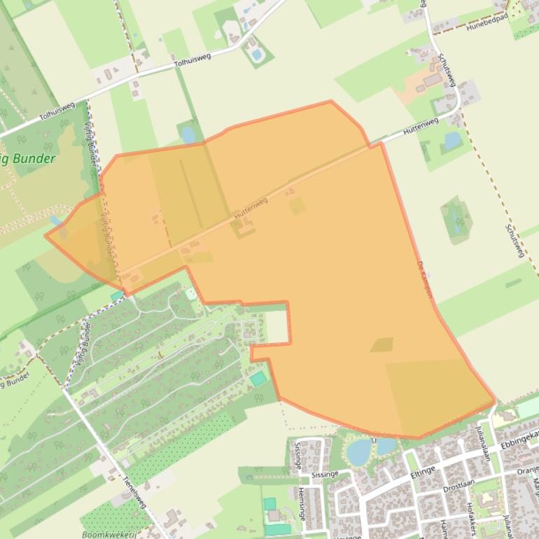 Kaart van postcodegebied 9475TR.