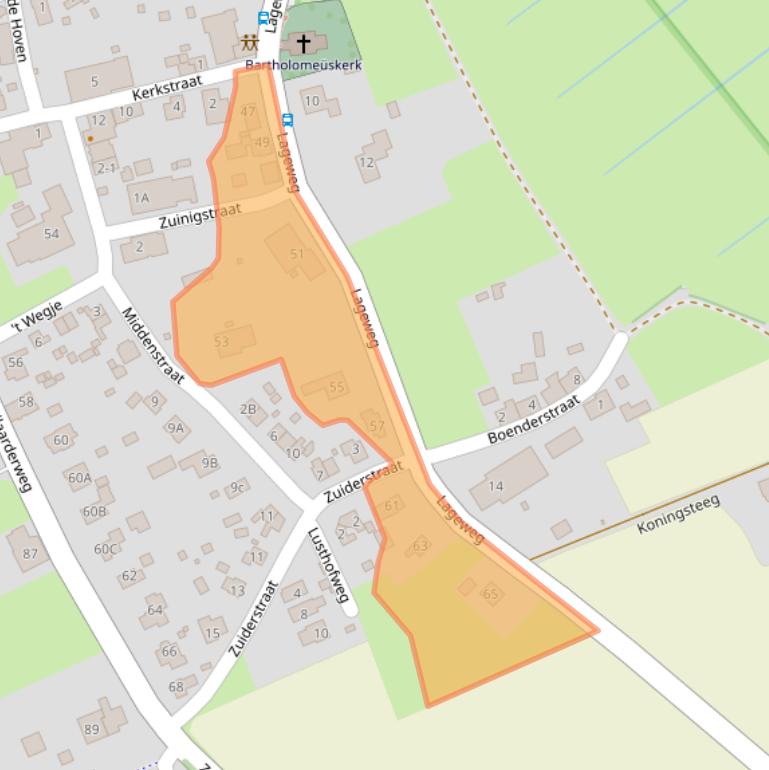 Kaart van postcodegebied 9479PB.