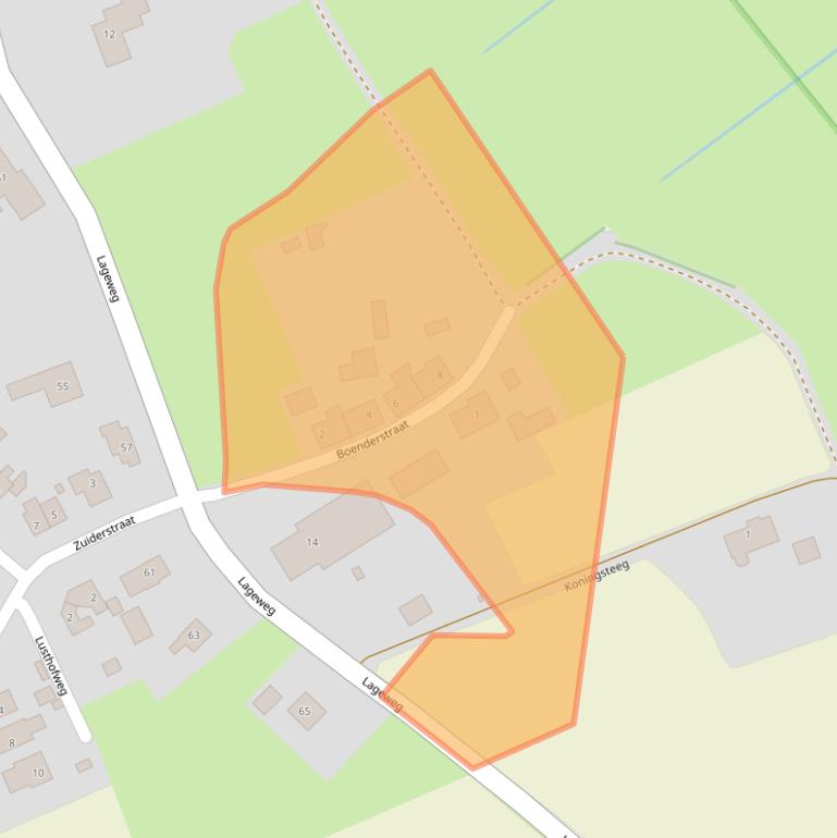 Kaart van postcodegebied 9479PD.