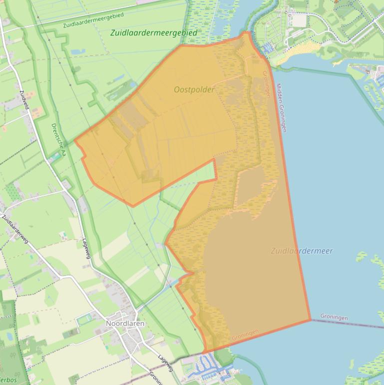 Kaart van postcodegebied 9479TC.