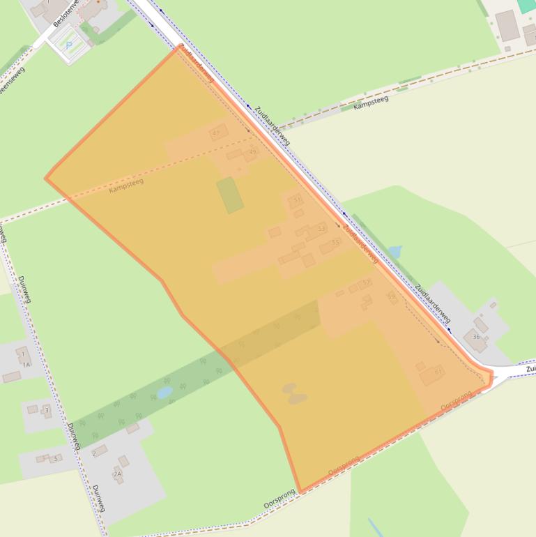 Kaart van postcodegebied 9479TH.