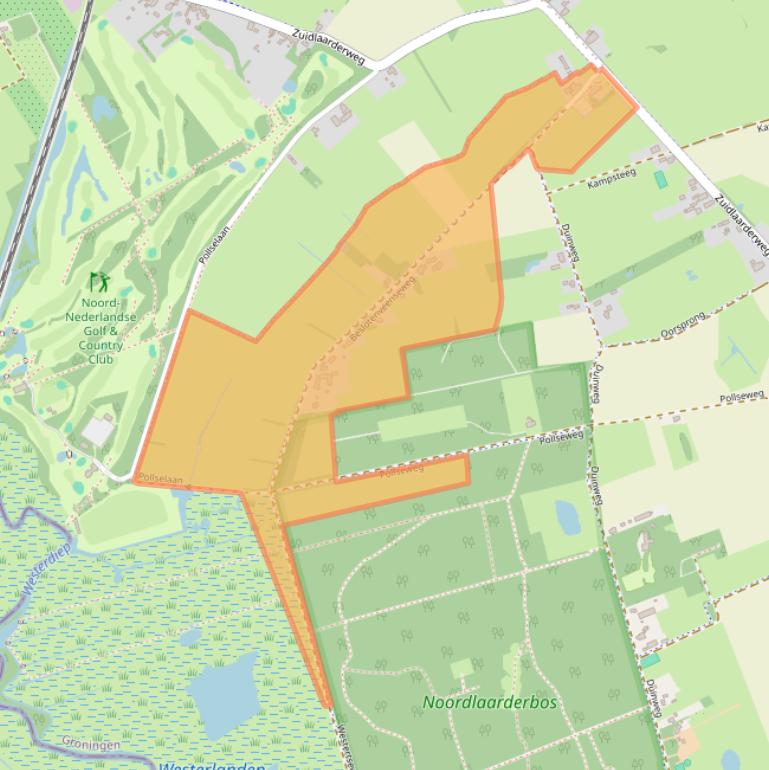 Kaart van postcodegebied 9479TL.