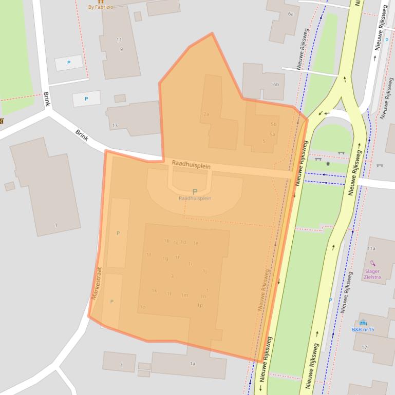 Kaart van postcodegebied 9481BG.