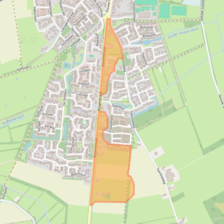 Kaart van postcodegebied 9481BM.