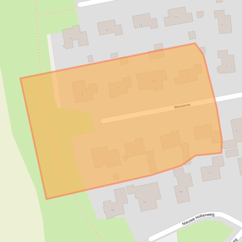 Kaart van postcodegebied 9481CL.