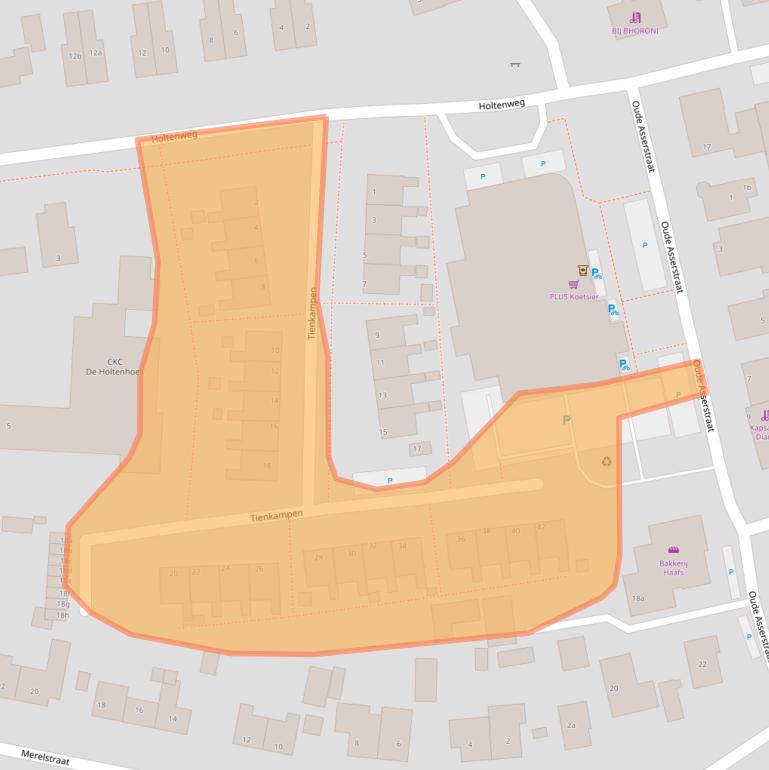 Kaart van postcodegebied 9481CS.