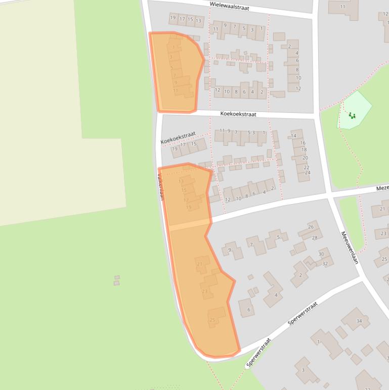 Kaart van postcodegebied 9481EA.