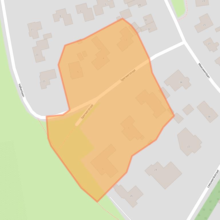 Kaart van postcodegebied 9481EE.