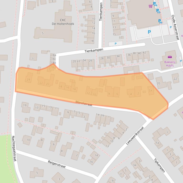 Kaart van postcodegebied 9481EL.