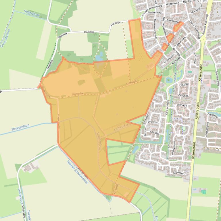 Kaart van postcodegebied 9481EP.