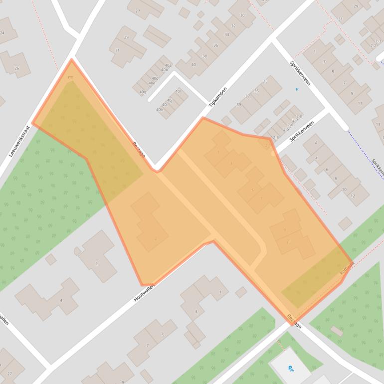 Kaart van postcodegebied 9481ES.