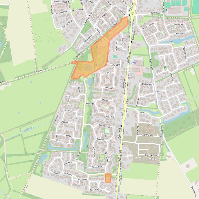 Kaart van postcodegebied 9481GA.