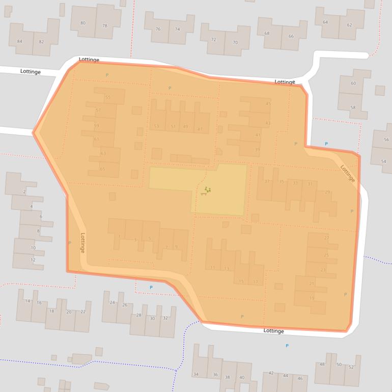 Kaart van postcodegebied 9481GW.